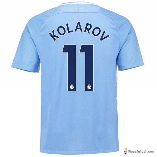 Camiseta Manchester City Replica Primera Ropa Kolarov 2017/18